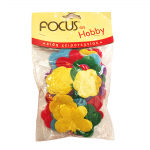 Focus on Hobby, Πολύχρωμα λουλούδια απο τσόχα.36 τεμ
