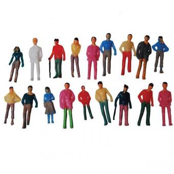 Νext πλαστικά ανθρωπάκια χρωματιστά 1:100 για μακέτες 20τμχ 