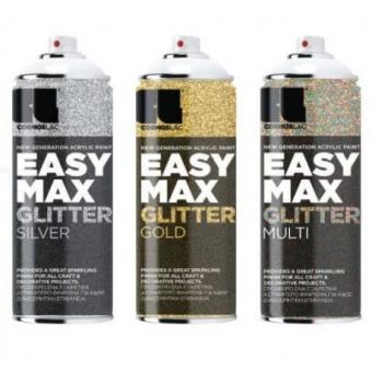 Cosmos Lac Easy Max Glitter Effect Spray Paint Gold