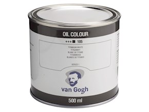 Van Gogh oil colours tin 500ml Titanium White