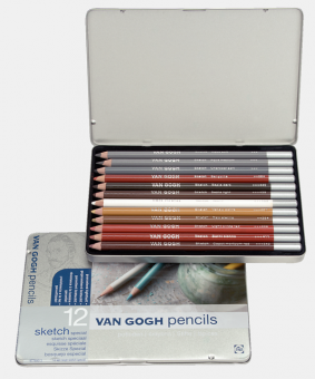 12 Van Gogh Fine colour Sketch pencils sets 
