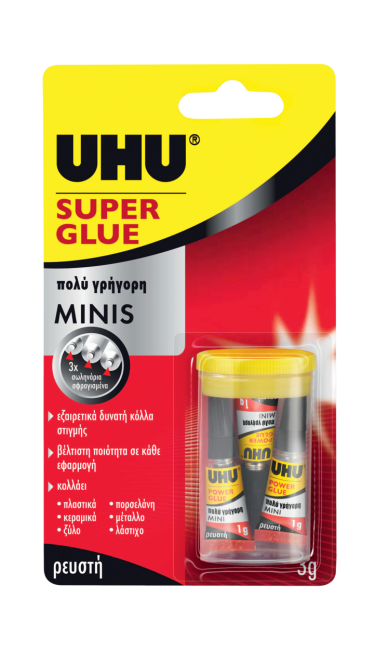 UHU Super Glue ultra fast MINIS liquid 