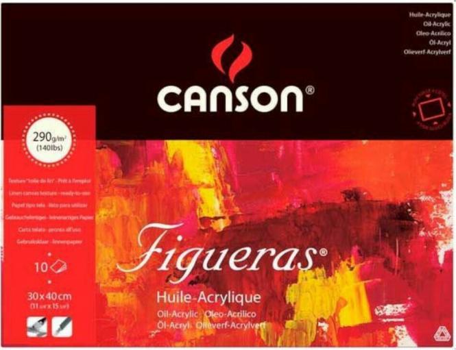 ΜΠΛΟΚ CANSON Figueras για Λάδι και Ακρυλικά 10φ 290gr 