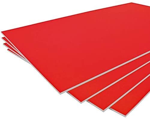 Χαρτόνι μακέτας 70 * 100 cm 5 mm Κόκκινο χρώμα ''foam board'' 