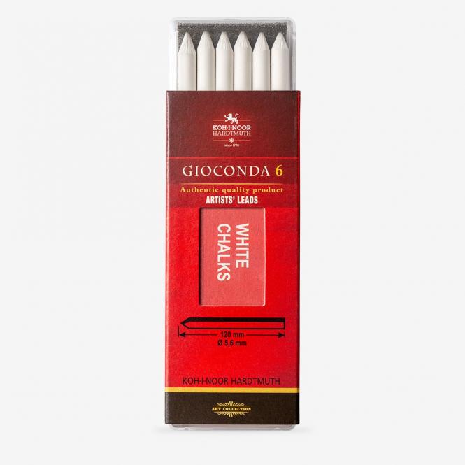 Ανταλλακτικές μύτες KOH-I-NOOR Gioconda 6  5,6mm White Chalks 